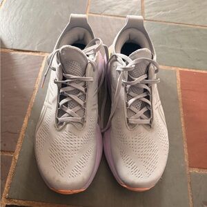 Asics Women's Running Shoes - Light Gray with Lavender and Peach Accents
